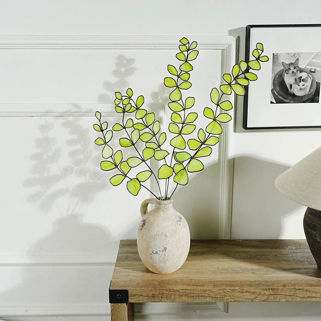 Stained Glass Eucalyptus Plant Decor