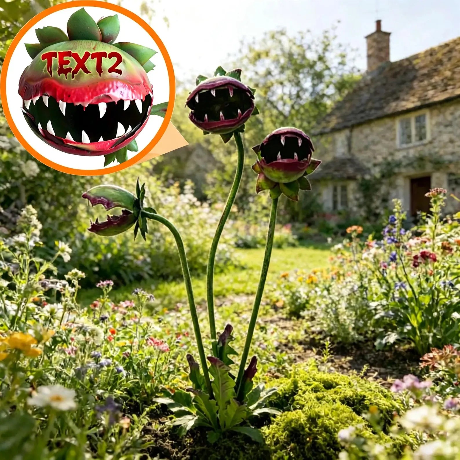Carnivorous Plant Garden Stake